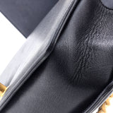 Boy Flap Bag Quilted Caviar Small