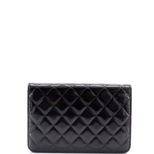 Brilliant Wallet on Chain Quilted Patent
