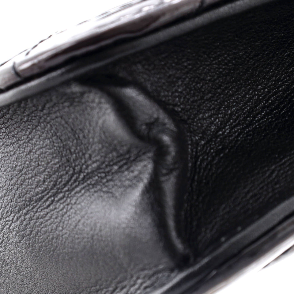 Brilliant Wallet on Chain Quilted Patent