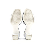 Women's CC Block Heeled Mule Sandals Patent