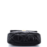 19 Flap Bag Quilted Leather Large