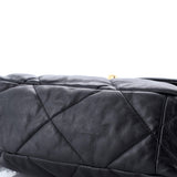 19 Flap Bag Quilted Leather Large