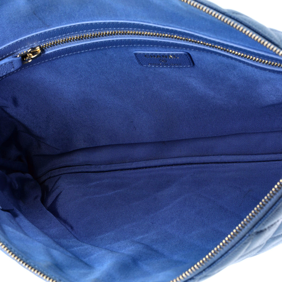 O Case Clutch Quilted Caviar Large