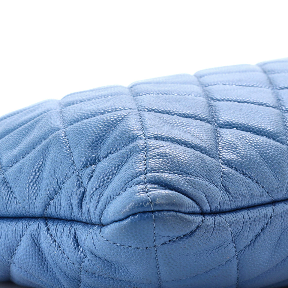 O Case Clutch Quilted Caviar Large