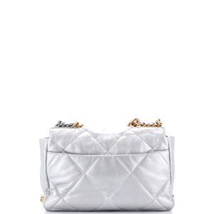 19 Flap Bag Quilted Leather Large