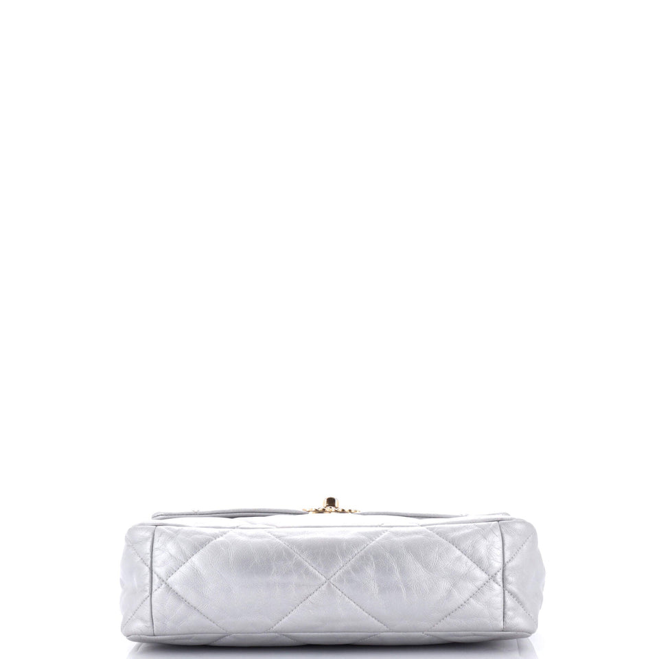 19 Flap Bag Quilted Leather Large