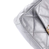 19 Flap Bag Quilted Leather Large