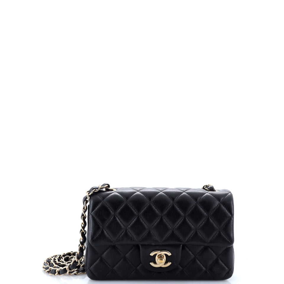 Classic Single Flap Bag Quilted Lambskin Mini