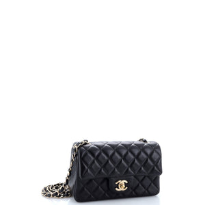 Classic Single Flap Bag Quilted Lambskin Mini
