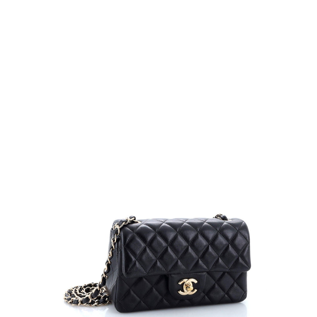 Classic Single Flap Bag Quilted Lambskin Mini