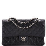 Vintage Classic Double Flap Bag Quilted Caviar Medium