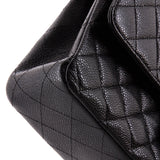 Vintage Classic Double Flap Bag Quilted Caviar Medium