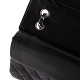 Vintage Classic Double Flap Bag Quilted Caviar Medium