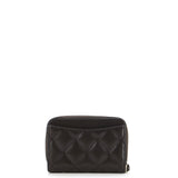CC Zip Coin Purse Quilted Caviar Small