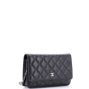 Wallet on Chain Quilted Caviar