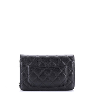Wallet on Chain Quilted Caviar