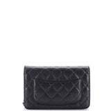 Wallet on Chain Quilted Caviar