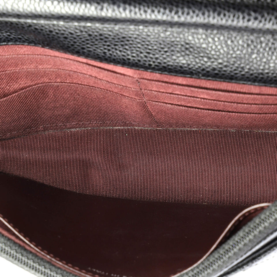 Wallet on Chain Quilted Caviar