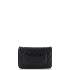 Wallet on Chain Quilted Caviar