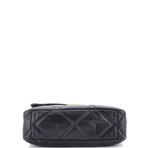 19 Flap Bag Quilted Leather Large