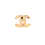 CC Paris Button Stud Earrings Metal