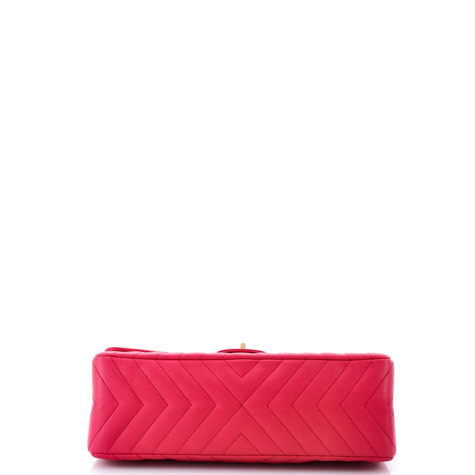 Reissue 2.55 Flap Bag Chevron Aged Calfskin 226