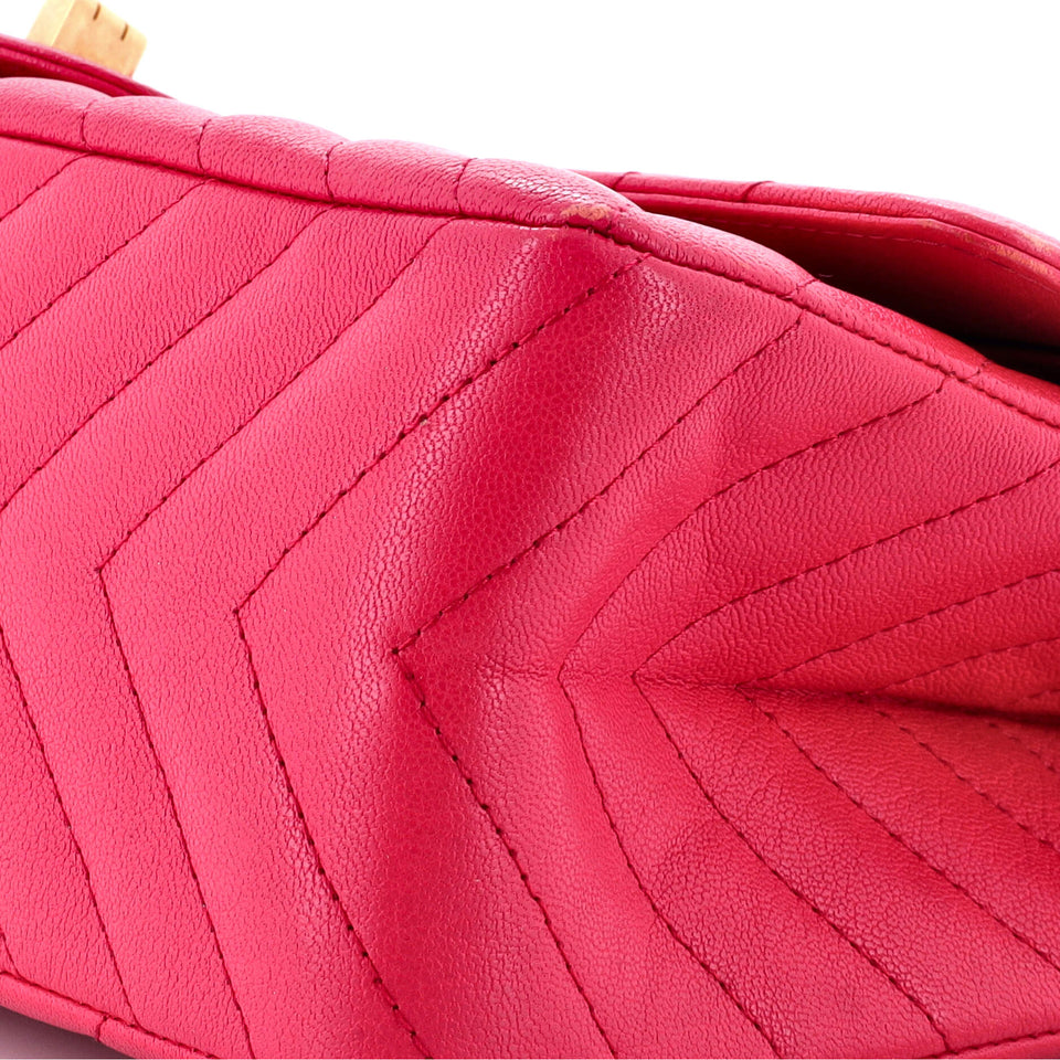 Reissue 2.55 Flap Bag Chevron Aged Calfskin 226
