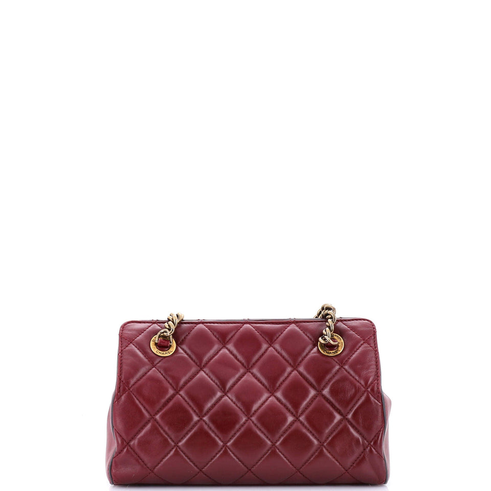 Perfect Edge Tote Quilted Leather Mini