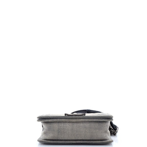 Boy Flap Bag Chevron Denim Small