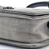 Boy Flap Bag Chevron Denim Small