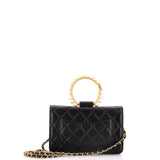 Pearl Crown Wallet on Chain Quilted Lambskin