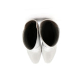 Women's CC Logo Short Boots Leather with Stretch Fabric