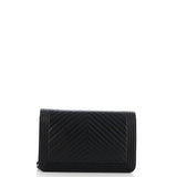 Boy Wallet on Chain Chevron Lambskin