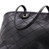 Fever Tote Quilted Caviar Medium
