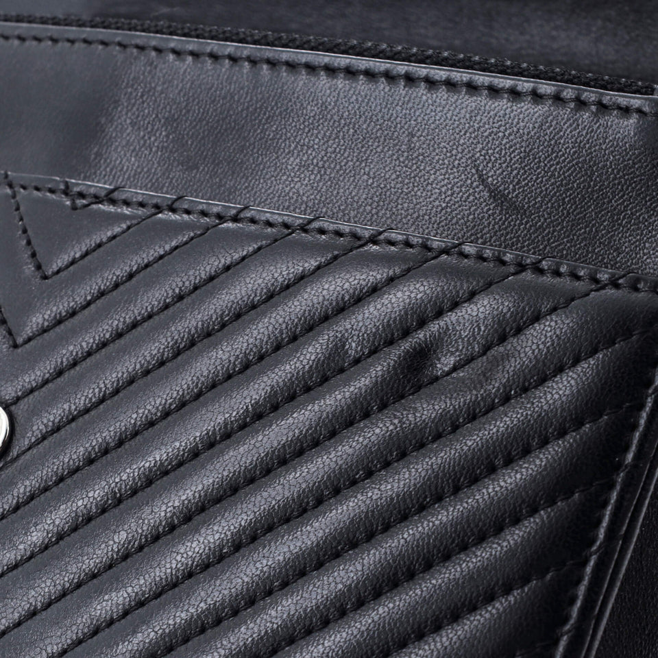 Wallet on Chain Chevron Lambskin