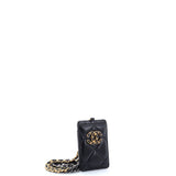 19 ID Card Holder on Chain Quilted Goatskin
