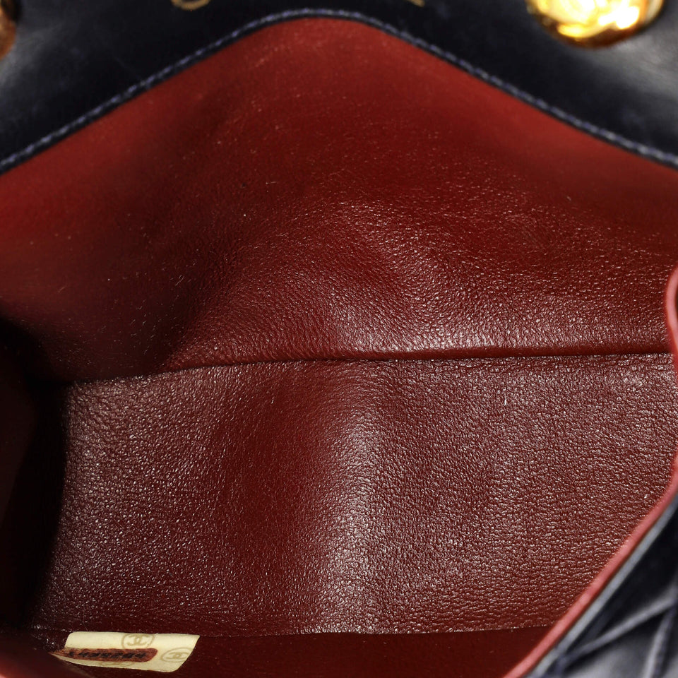 Vintage CC Chain Flap Bag Quilted Leather Extra Mini