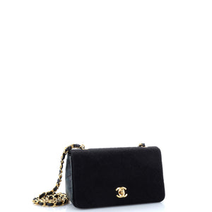 Vintage Full Flap Bag Quilted Jersey Mini