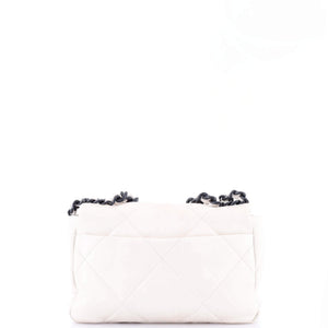 19 Flap Bag Quilted Glossy Calfskin Medium