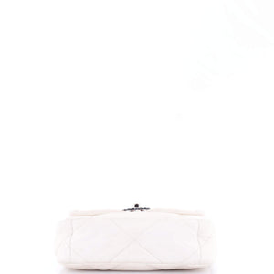 19 Flap Bag Quilted Glossy Calfskin Medium