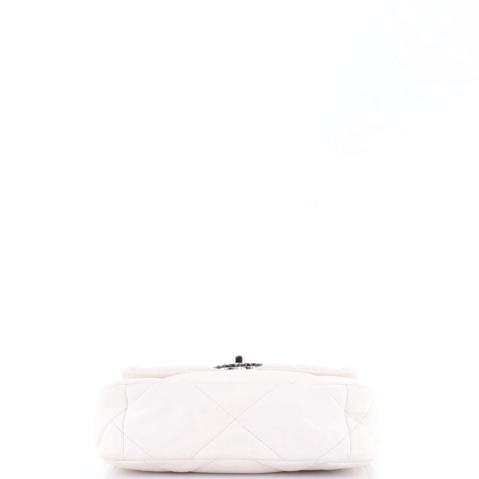19 Flap Bag Quilted Glossy Calfskin Medium