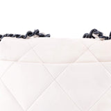19 Flap Bag Quilted Glossy Calfskin Medium