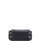 Coco Top Handle Bag Quilted Caviar Mini