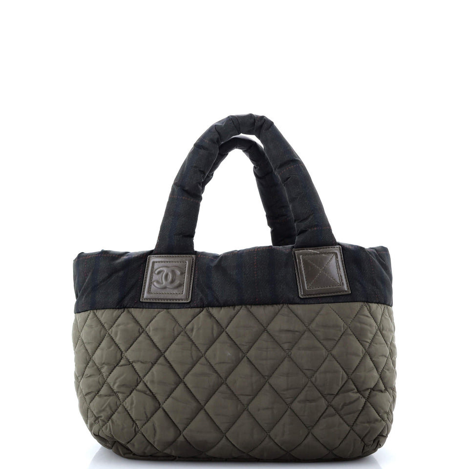 Coco Cocoon Reversible Tote Quilted Printed Nylon Small