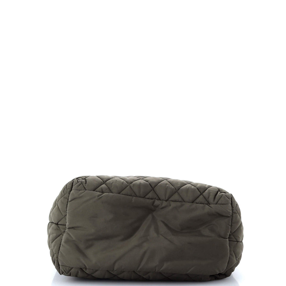 Coco Cocoon Reversible Tote Quilted Printed Nylon Small