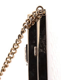 Boy Chain Box Minaudiere Quilted Patent