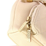 Business Affinity Drawstring Bucket Bag Quilted Caviar Mini