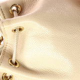 Business Affinity Drawstring Bucket Bag Quilted Caviar Mini