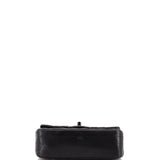 So Black Classic Single Flap Bag Chevron Lambskin Mini
