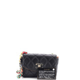RIbbon Chain Flap Bag Quilted Lambskin Mini